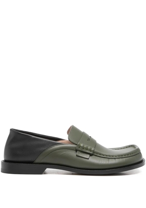 LOEWE panelled loafers - Green