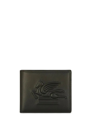 ETRO Pegaso motif-embossed leather wallet - Black