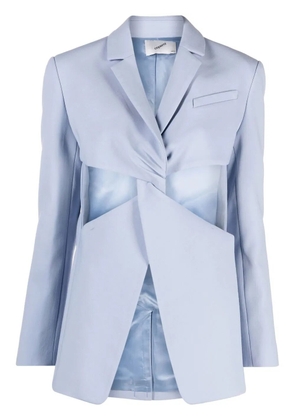 Coperni cut-out single-breasted blazer - Blue