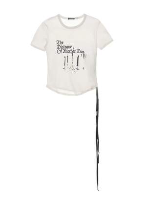 Ann Demeulemeester graphic-print cotton t-shirt - White