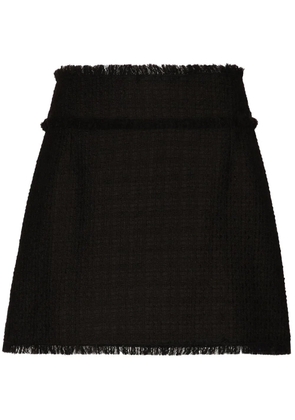 Dolce & Gabbana high-waist tweed miniskirt - Black