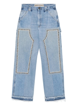 Kartik Research Double Patch Knee jeans - Blue