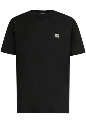 Dolce & Gabbana logo-plaque T-shirt - Black