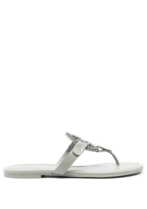 Tory Burch Miller logo-plaque sandals - Green