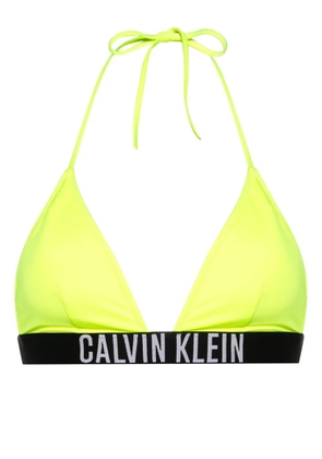 Calvin Klein logo-underband bikini top - Yellow
