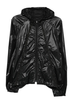 J.LAL hooded panelled jacket - Black