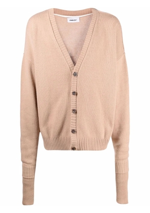 AMBUSH logo-intarsia cardigan - Neutrals