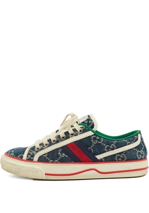 Gucci Pre-Owned 1977 GG-pattern sneakers - Blue