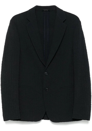 Giorgio Armani crinkled blazer - Blue