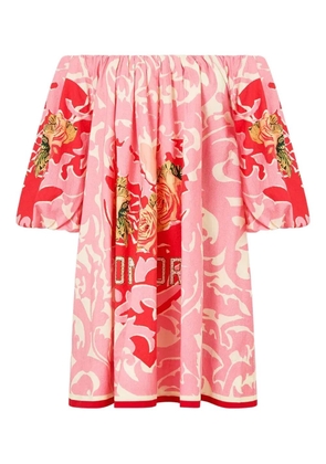 Camilla off-shoulder mini dress - Pink