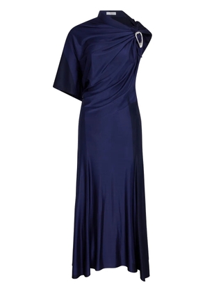 Rabanne draped midi dress - Blue