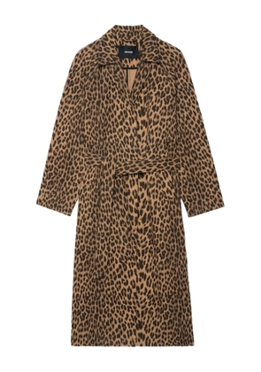 Zadig&Voltaire leopard-print belted coat - Neutrals