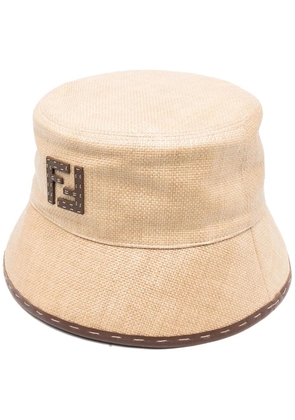 FENDI FF motif bucket hat - Neutrals