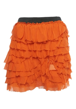 D&G Vintage ruffled mini skirt - Orange