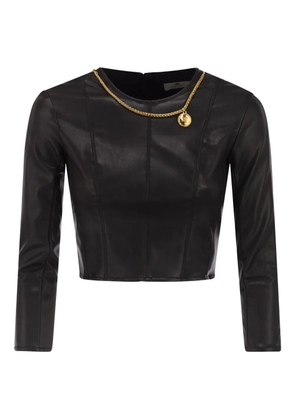 Elisabetta Franchi charm-detail T-shirt - Black