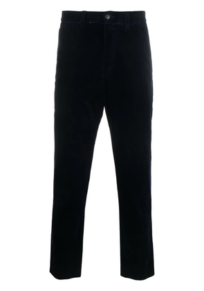 Polo Ralph Lauren velvet-effect tapered-leg trousers - Blue