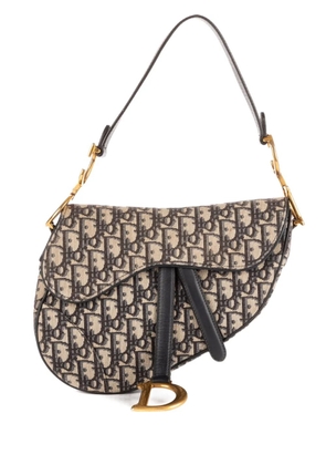 Christian Dior Pre-Owned Oblique Saddle shoulder bag - Neutrals