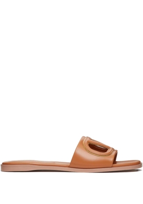 Valentino Garavani VLogo cut-out sandals - Brown