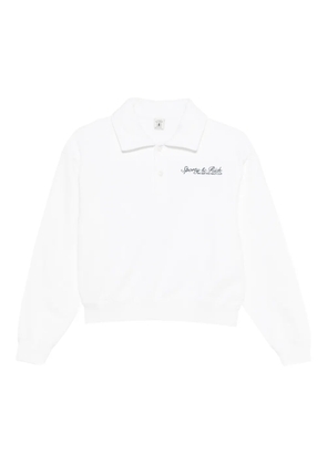 Sporty & Rich Syracuse polo sweatshirt - White