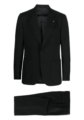 Lardini single-breasted wool suit - Black