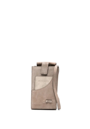 Peserico suede pocket mini bag - Grey