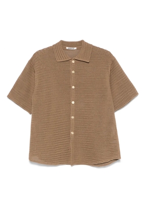 Auralee knitted shirt - Brown