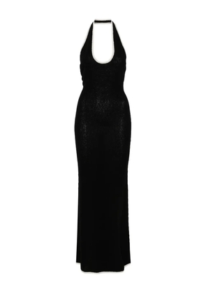Aya Muse knitted maxi dress - Black