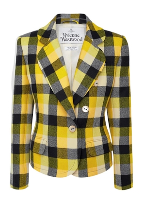 Vivienne Westwood Georgia checked double-breasted jacket - Yellow