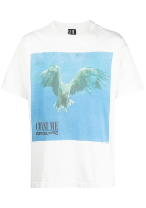 SAINT MXXXXXX Consume graphic-print cotton T-shirt - White