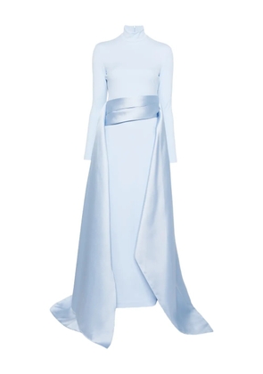 Solace London Olivia long-sleeved maxi dress - Blue