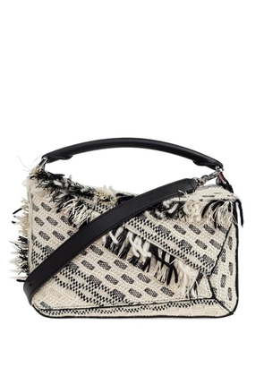 LOEWE x Albers Puzzle fringed tote bag - Neutrals