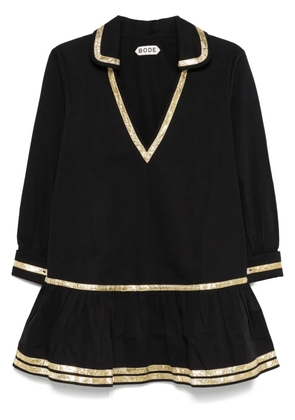 BODE Tinsel Tape mini dress - Black