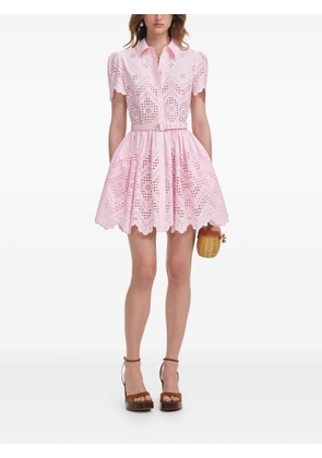 Self-Portrait cotton dress - Pink