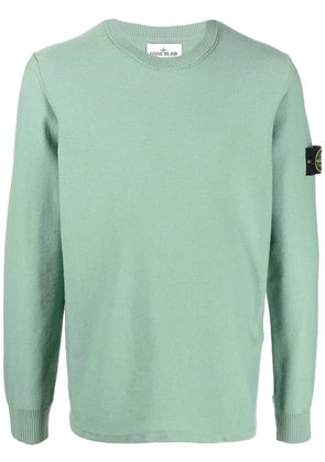 Stone Island Compass-patch crewneck jumper - Green
