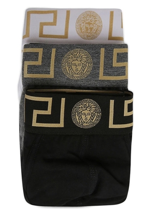 Versace Greca Medusa Head briefs (set of three) - Black