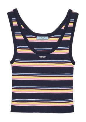 Prada striped tank top - Blue