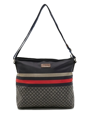 Gucci Pre-Owned Diamante-patterned messenger bag - Black