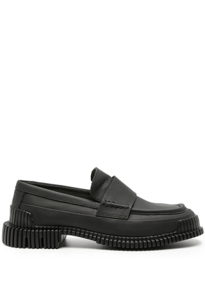 Camper Pix ribbed-detailing leather-sole loafers - Black