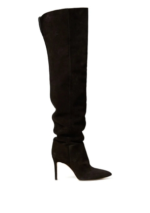 TWINSET 100mm slouch high boots - Black
