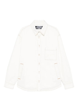 Jacquemus contrast-stitch shirt jacket - Neutrals