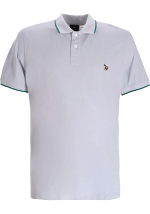 PS Paul Smith Zebra-appliqué polo shirt - Grey