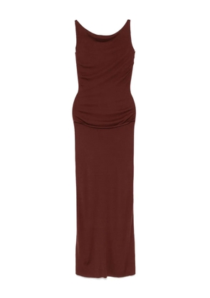 Aya Muse knitted maxi dress - Brown