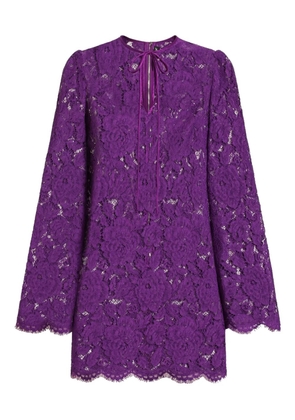 Dolce & Gabbana DNA Cordonetto lace dress - Purple