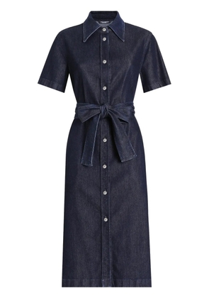 Dolce & Gabbana belted denim dress - Blue