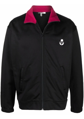 MARANT logo-embroidered bomber jacket - Black