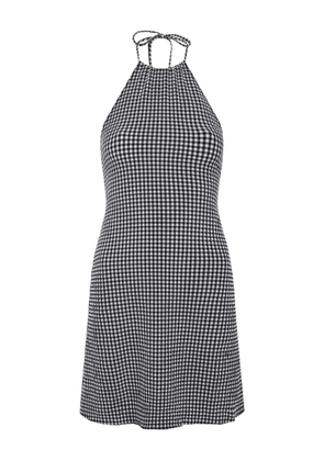 Hunza G halterneck mini dress - Black