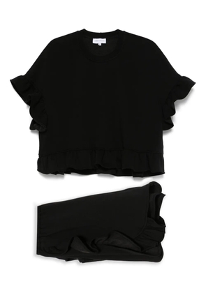Ioana Ciolacu Peony shorts set - Black