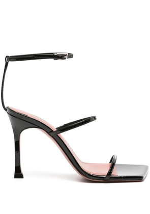 Amina Muaddi Maya 95mm leather sandals - Black