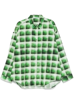 Acne Studios check-pattern shirt - Green