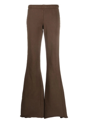 ENTIRE STUDIOS washed-effect flared trousers - Brown